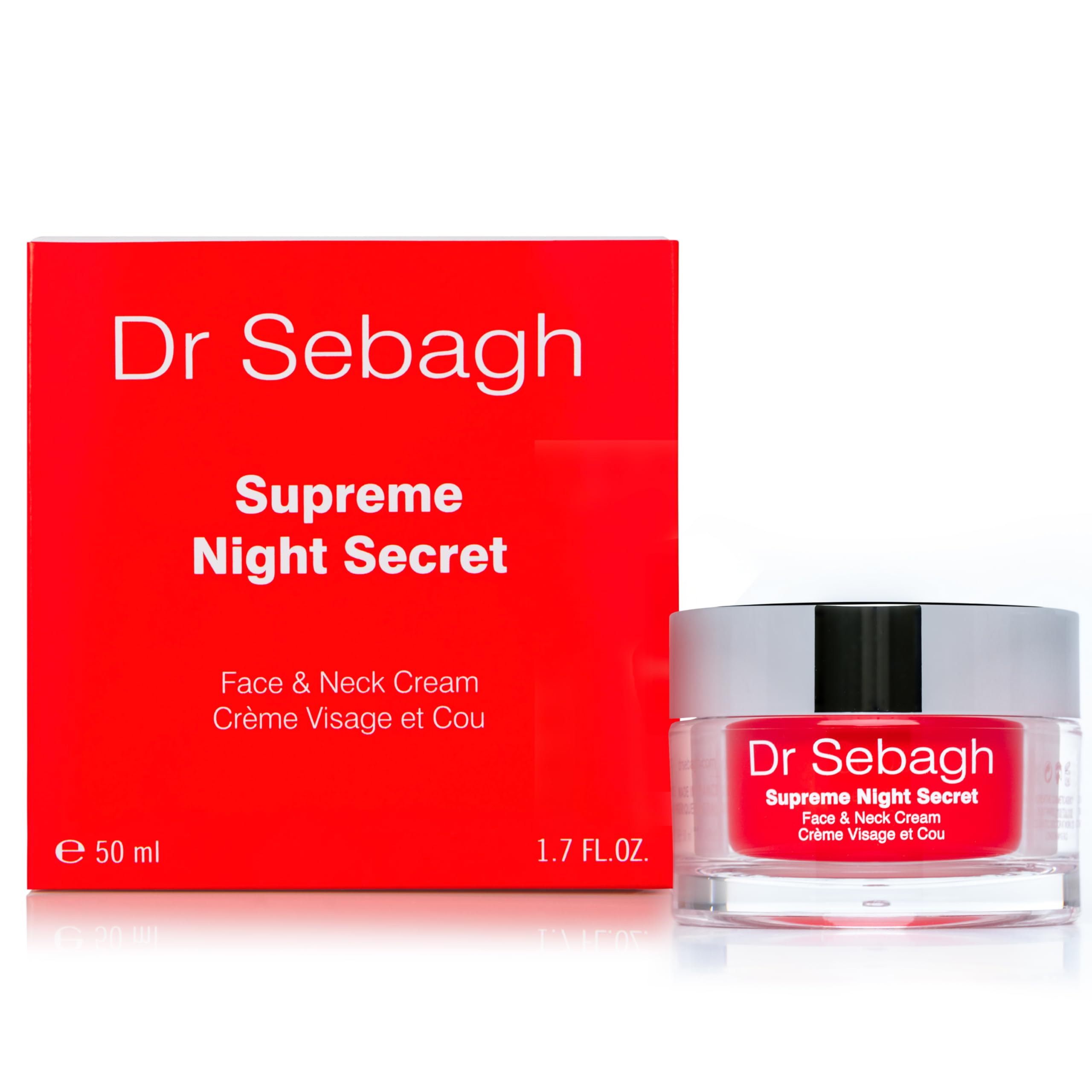 Supreme Night Secret (1.7 fl oz) - Luxury Anti Aging Moisturizer for Face - French Face Moisturizer for Overnight Skin Renewal - Deep Hydration & Repair - Face Cream for Women & Men