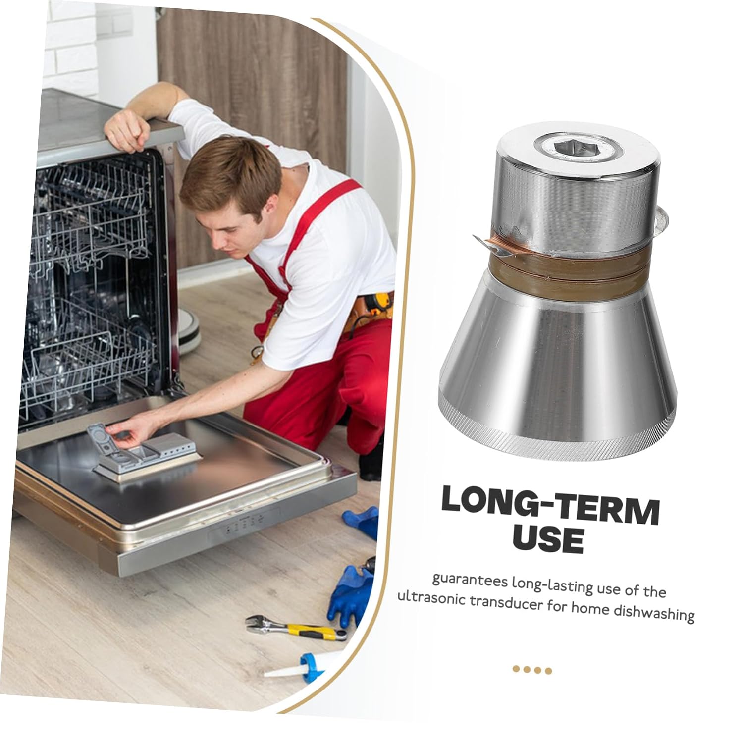 60w Ultrasonic Transducer Piezoelectric Cleaner for Dishwashing Machine