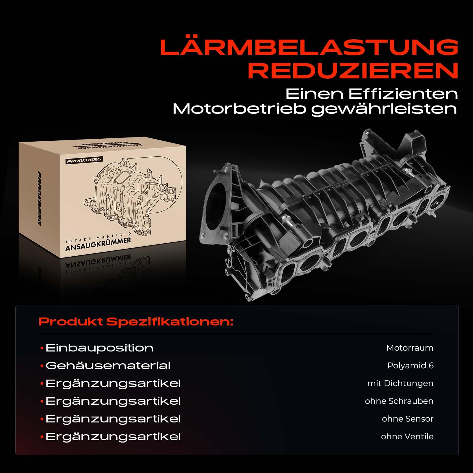 Frankberg Ansaugbrücke Ansaugkrümmer N47D20C Diesel Replace# 11618506406