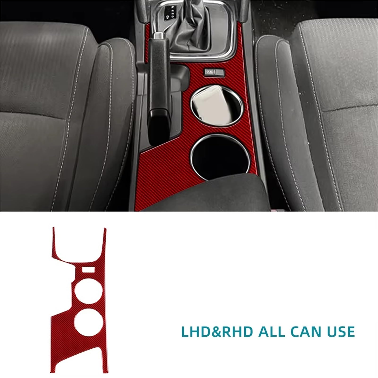Rivestimento Centrale Compatibile Con Megane 4 2016 2017 2018 2019 2020 2021 2022 2023 2024 2025 Auto Freno A Mano Portabicchieri Trim Gear Shifter Pannello Adesivo