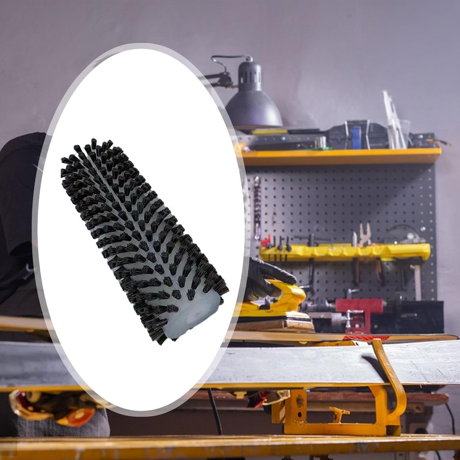 Snowboard Wax Brush Ski Wax Brush Equipment Maintenance Tool Ski Wax Brush Ski Waxing Brush for Outdoor Sports Winter Sports