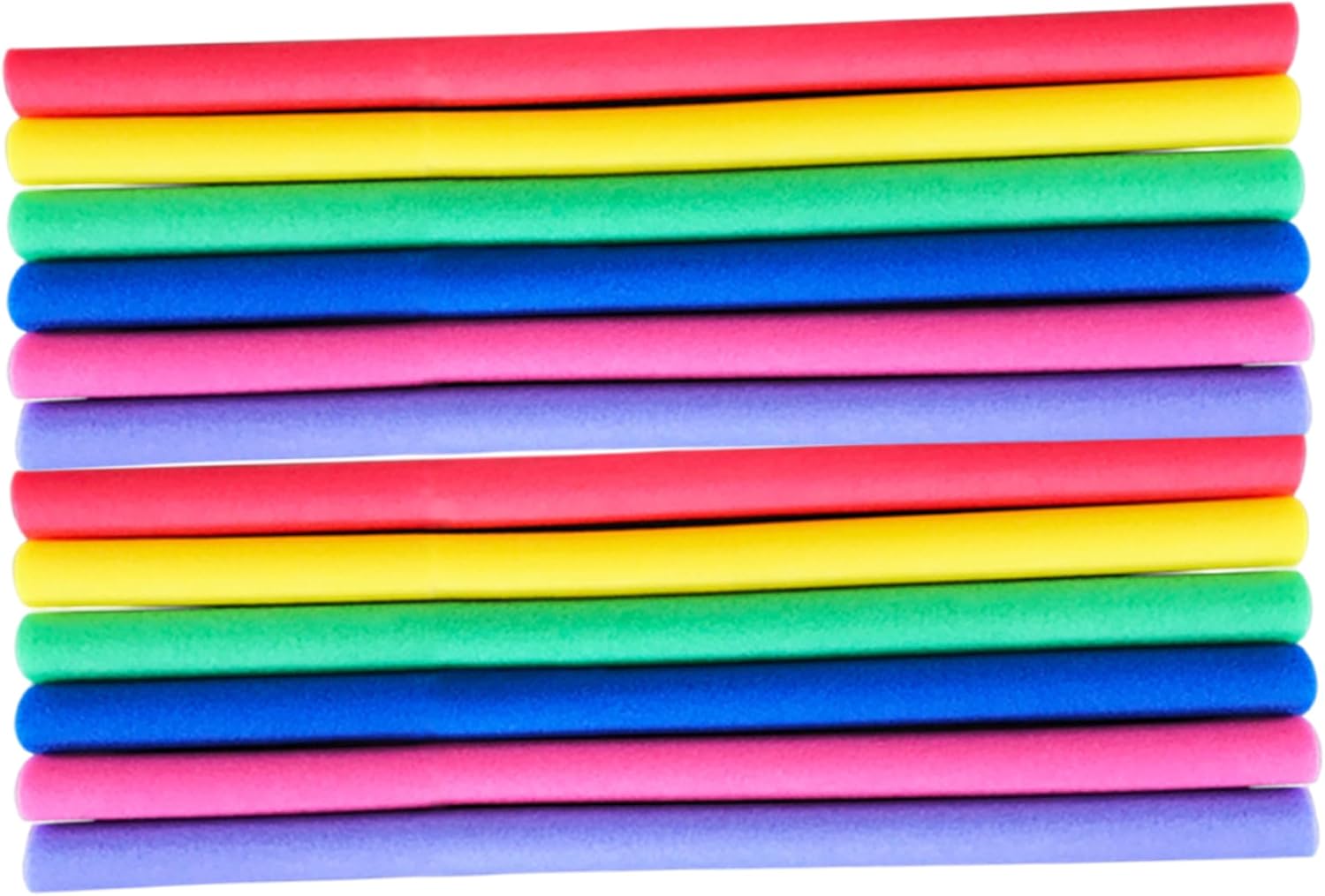 Pool Noodles Foam, 12 Pack Colorful EPE Foam Noodles for Fun Swimming Pool Toys, 6 Assorted Vibrant Colors