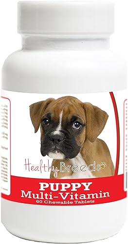 Miniatura 11 de Healthy Breeds Doberman Pinscher - Tableta multivitamínica para cachorros, 60 unidades