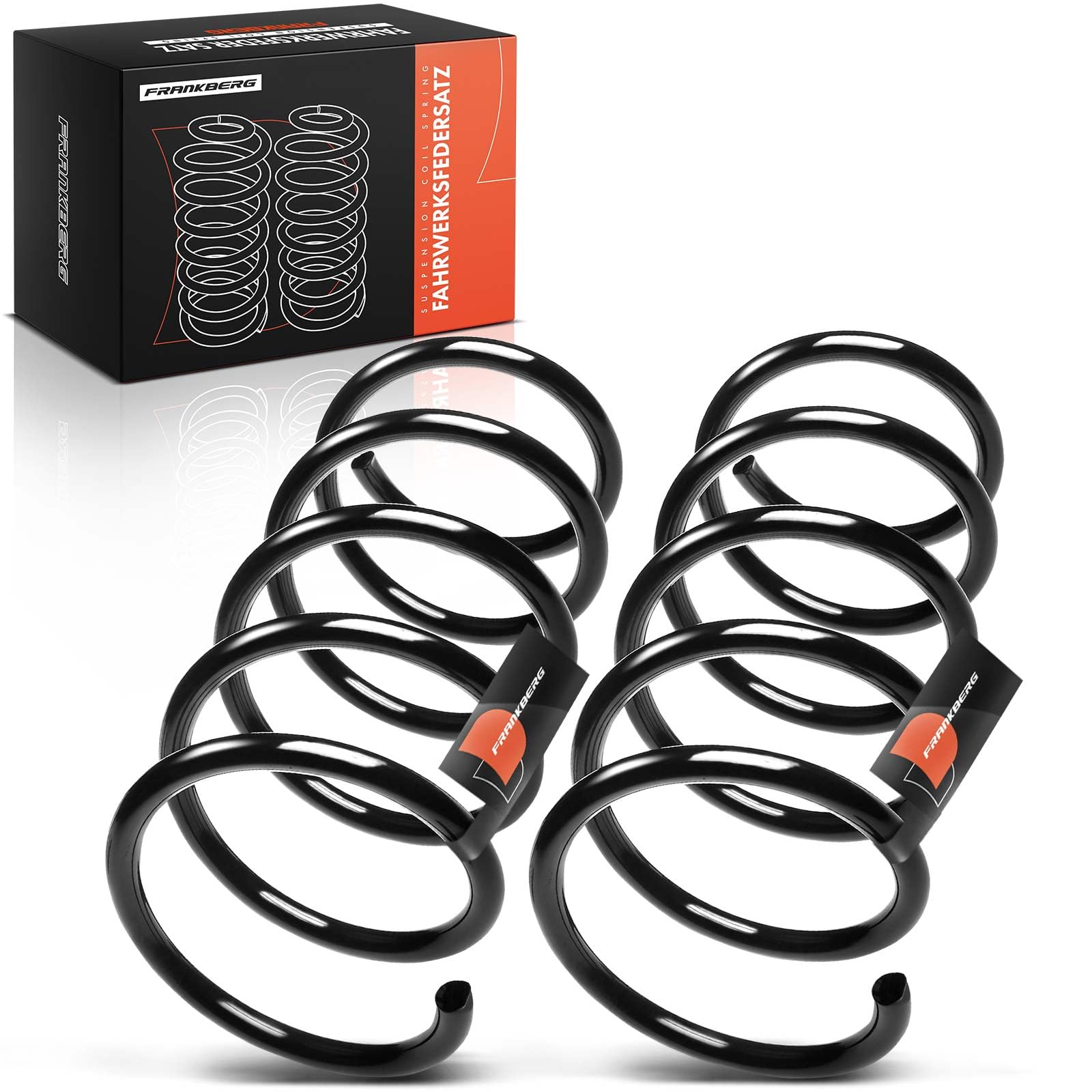 Frankberg 2x Coil Spring Front axle Compatible with Twingo I C06_ 1.2L 1993-2007 Replace# 7700410852