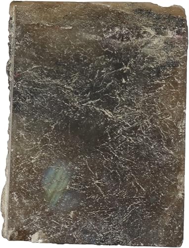 Miniatura 1 de GEMHUB Cristal CT de 53.3 CT negro natural rugoso labradorita sin cortar, piedra preciosa labradorita curativa certificada