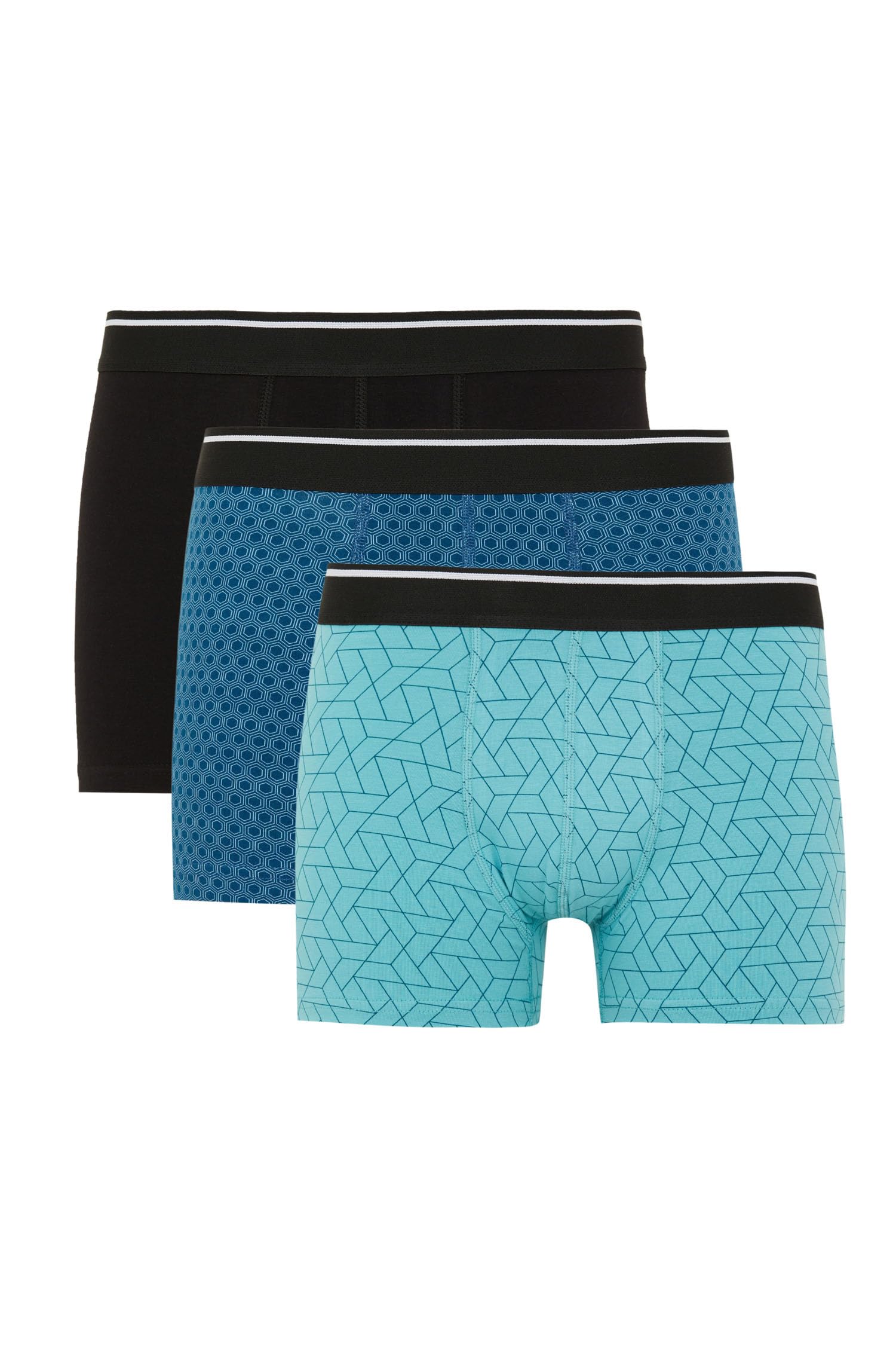 Erkek Regular Fit 3'lü Boxer