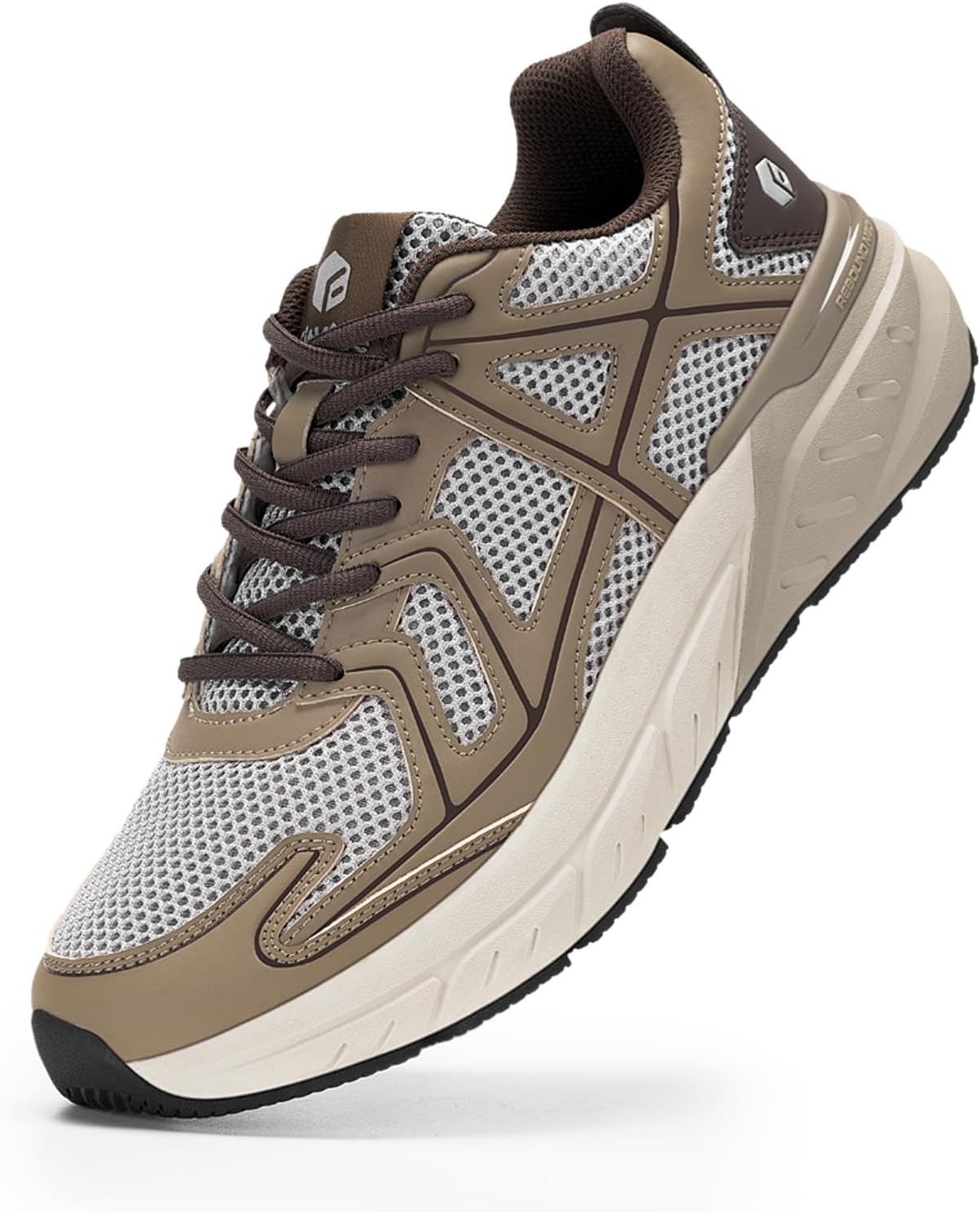 FitVille Mens Walking Shoes Wide Width Thicker Cushioning Sneakers Extra Wide Shoes for Men Bouncy Shoes Non Slip Workout Gym Athletic Sneakers