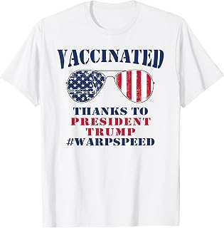 Vaccinated Pro Vaccine Thanks To Trump Supporter Sunglasses T-Shirt