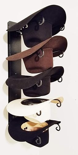 Miniatura 2 de American Made Classic - Soporte para sombreros de cinco niveles, color negro