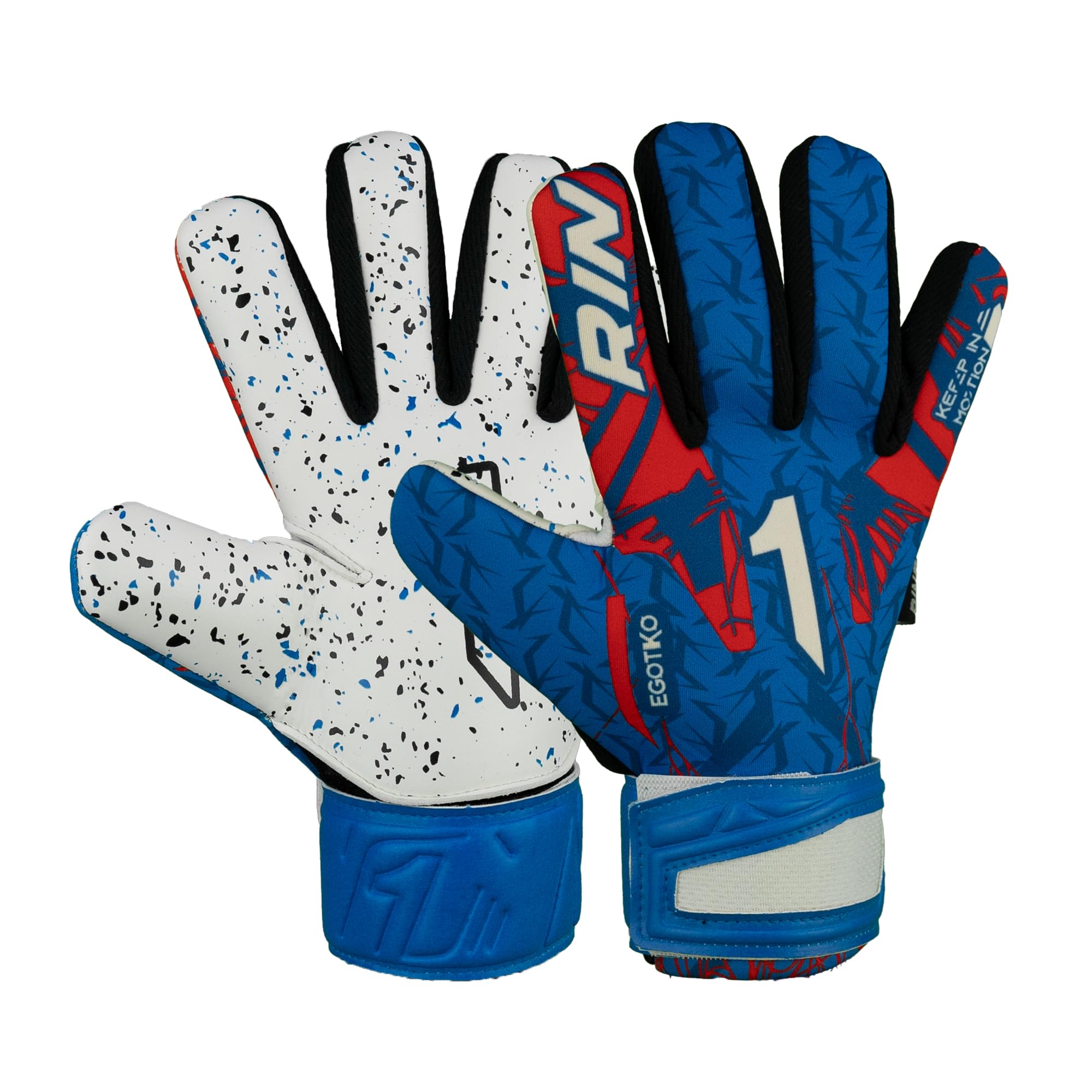 Rinat Goalkeeper Gloves Egotiko Avenger AS Junior Blue Size 6