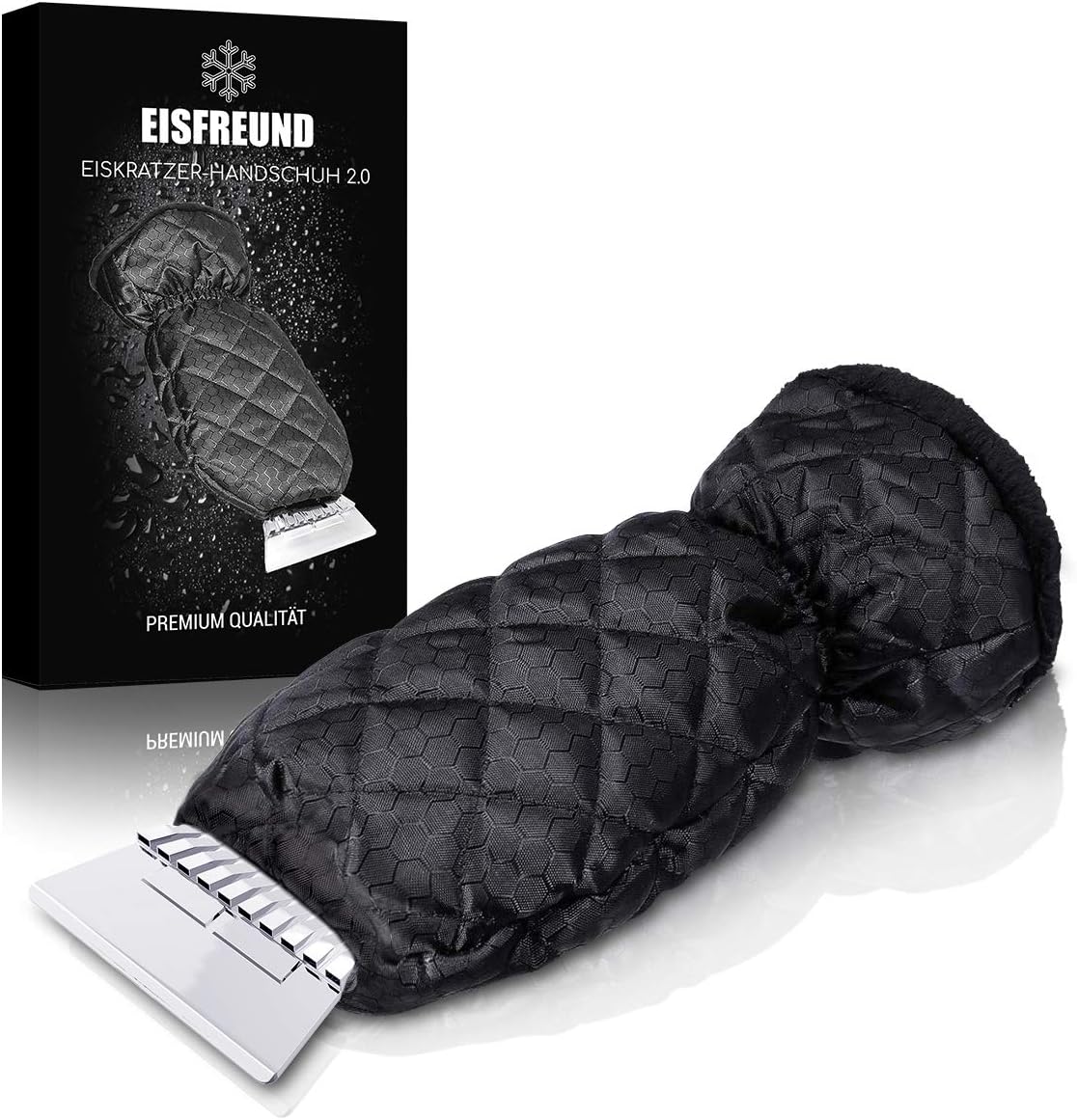 Raschietto Ghiaccio Auto - Doppia Spatola, Impugnatura Morbida, 25 Cm - Foto 8