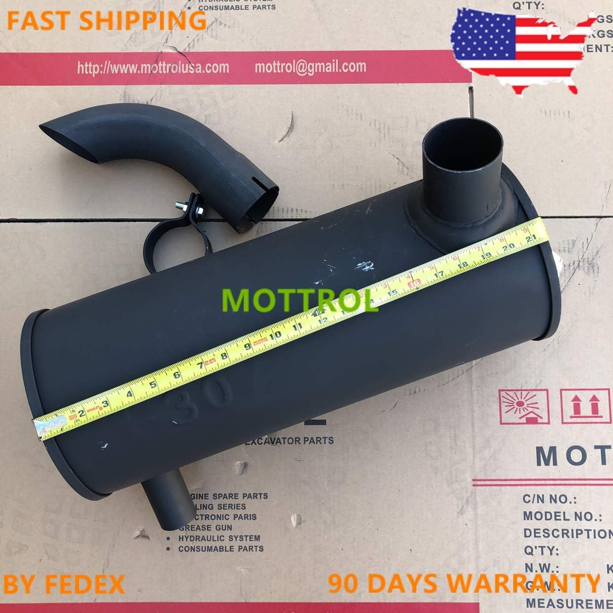 5I-9076 5I9076 Muffler Fits Cat Caterpillar 307 E307 Mitsubishi 4D31 4D32,