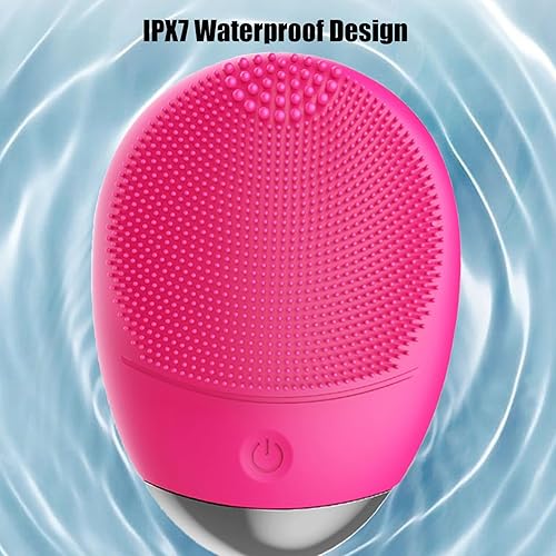 Miniatura 6 de Facial Cleansing Brush, 3-in-1 Electric Soft Silicone Waterproof Face Scrubber, USB Rechargeable IPX7 Waterproof Sonic Vibrating Face Brush for Deep