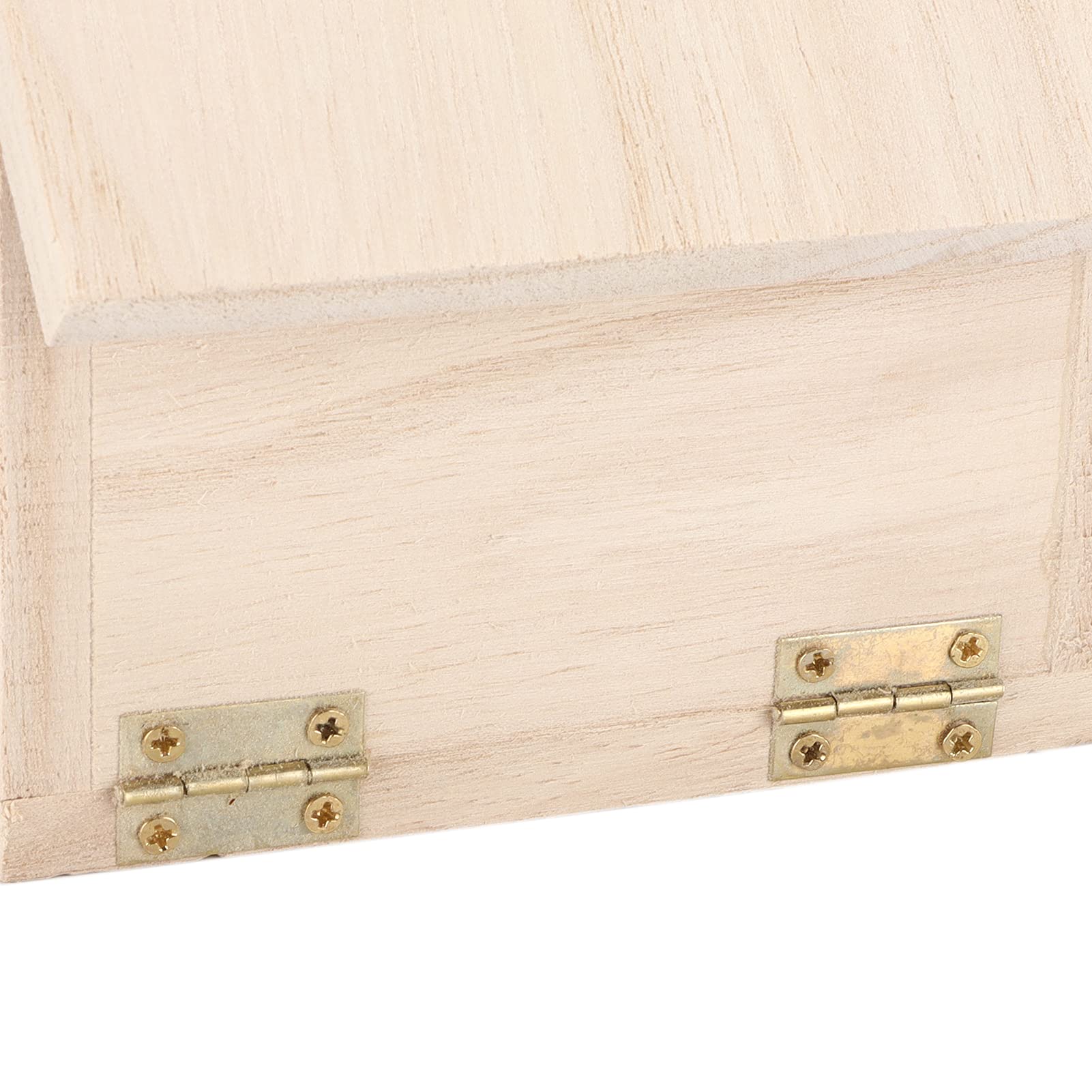 Casetta Uccelli Legno Naturale Appesa, Rifugio Invernale Rustico Giardino | Capanna Piccoli Uccelli 15,5cm, Protezione Dal Freddo Decorazione Rustica Esterna