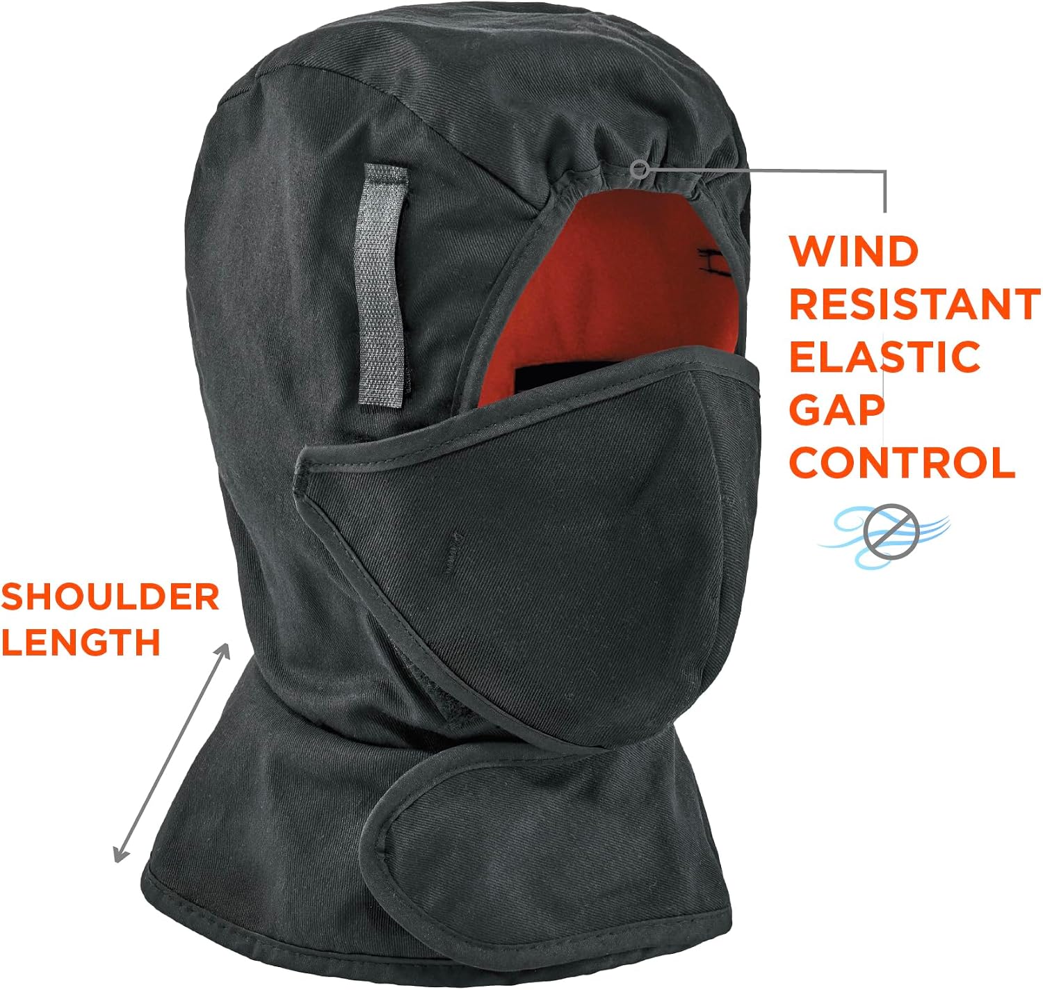 Ergodyne - 16871 Winter Hard Hat Liner with Cotton Mouthpiece, N-Ferno 6871, black, kit