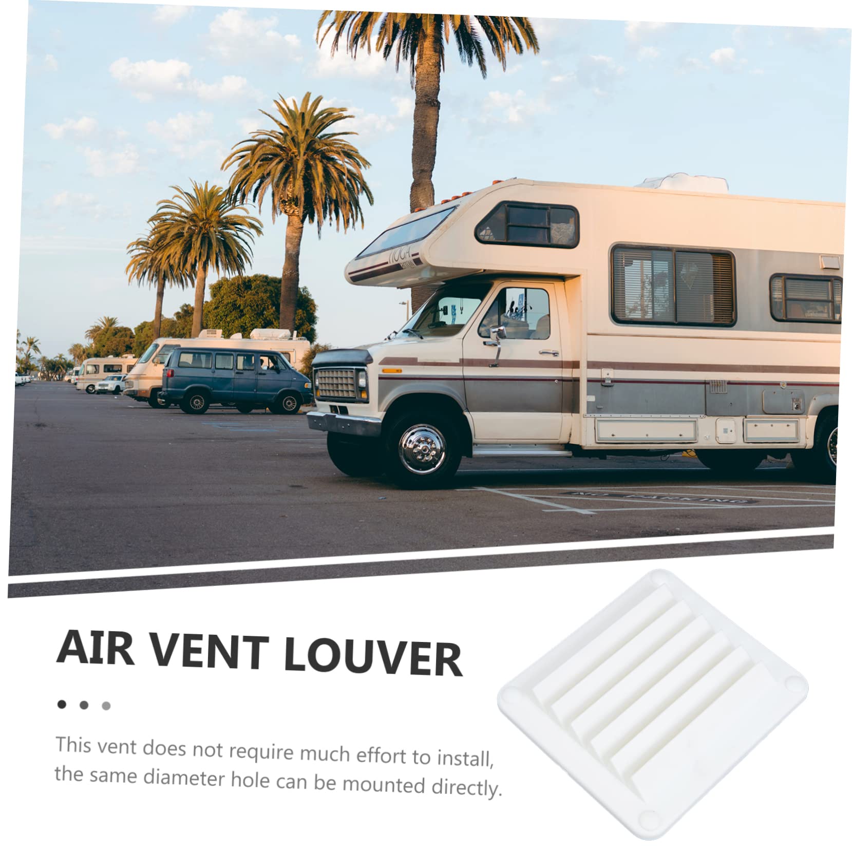 NULYLU Boat Air Vents 141 * 125 * 15mm Marine Louvered Vent Cover Marine Grill Easy to Assemble