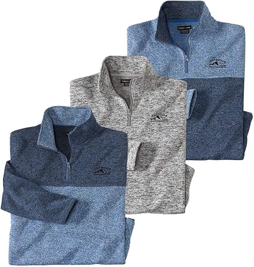 Set van 2 microfleece sweaters Mountain Passion | Atlas For Men