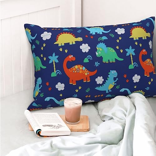Miniatura 6 de Funda de almohada de dinosaurio tamaño Queen  Funda de almohada suave de 20 x 30 pulgadas, duradera, fácil cuidado, fundas decorativas de almohada
