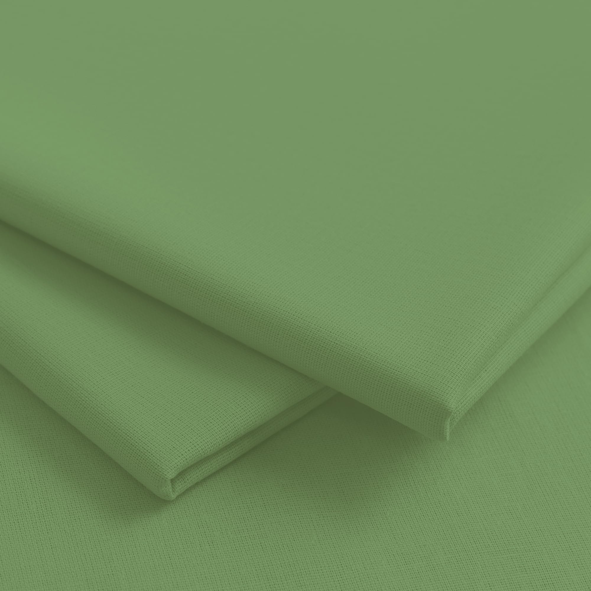 Plain Extra Wide 100% Cotton Solid Colour Craft Sheeting Craft Quilting Lining Draping Bunting Woven Dress Fabric Material | 60" – 150 cm Wide (per Metre, Sage Green)