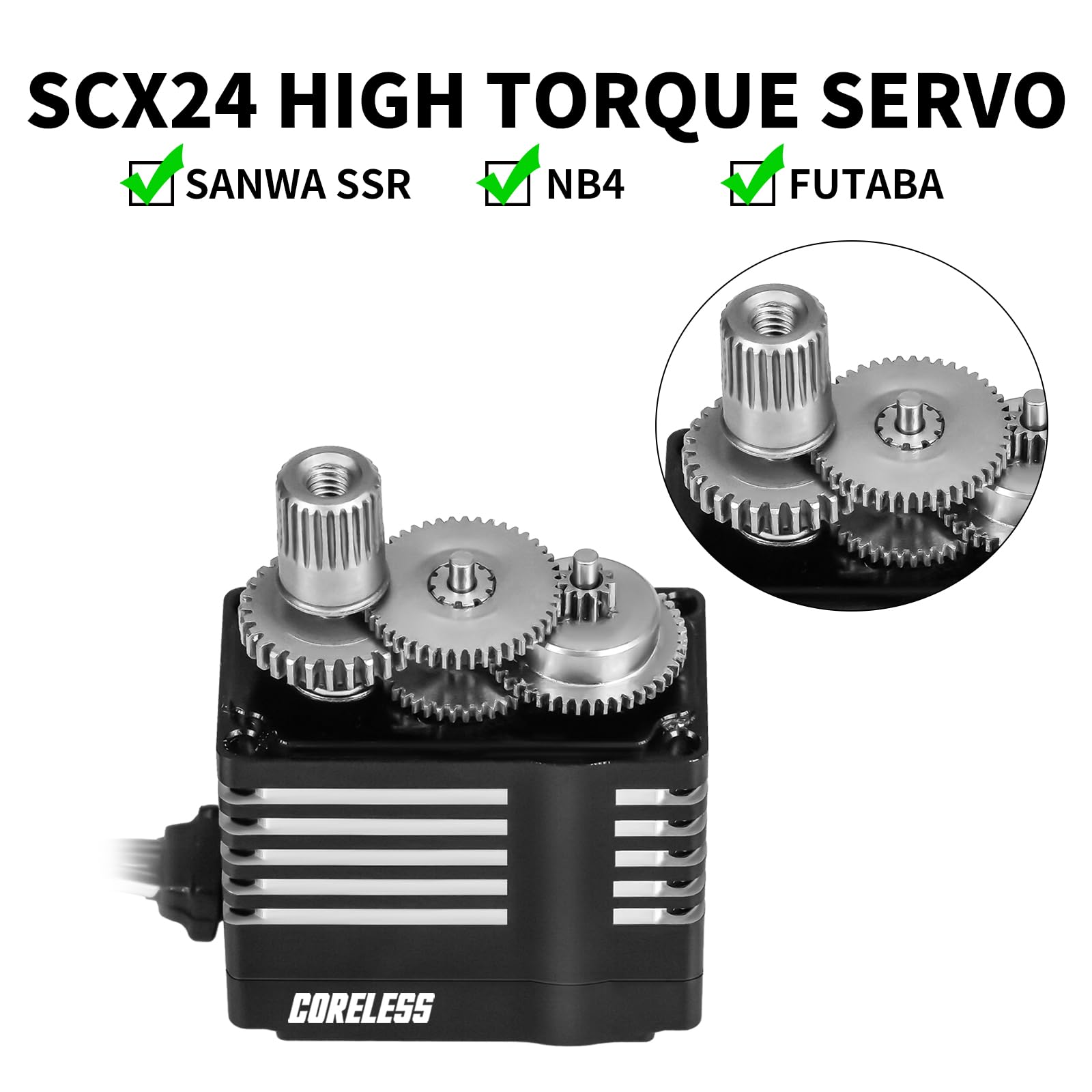 FLASH HOBBY Servo RC Micro Servo 11KG ad alta coppia per 1/18 & 1/24 scala RC Crawler, RC auto, camion o aereo