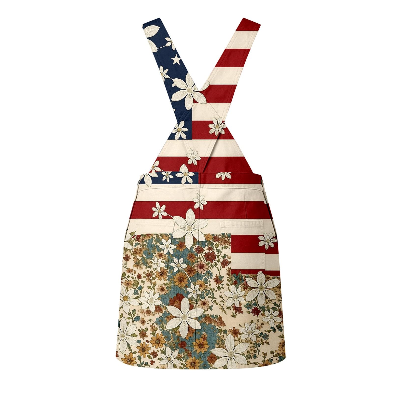 2026 Robuste Independence Day Jumpsuit Femme Tunique Estivale Tendance Décontractée Polyvalente pour Quotidien Extérieur