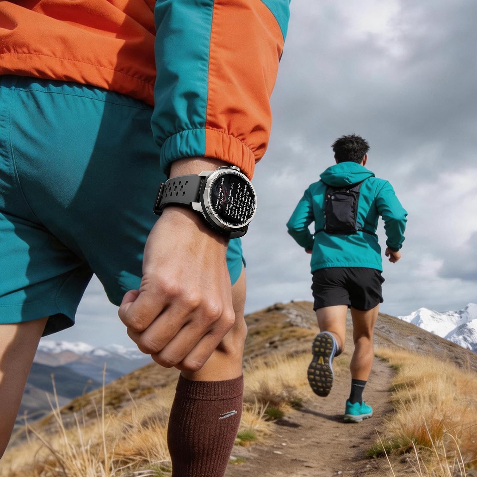 Anymoving M1 Pro Montre Connectée Homme, Écran AMOLED 1,5", GPS Double Bande, 170+ Modes Sportifs, Autonomie 15 Jours, Assistant Vocal IA, Étanche 5ATM, Montre Sport pour l'Extérieur