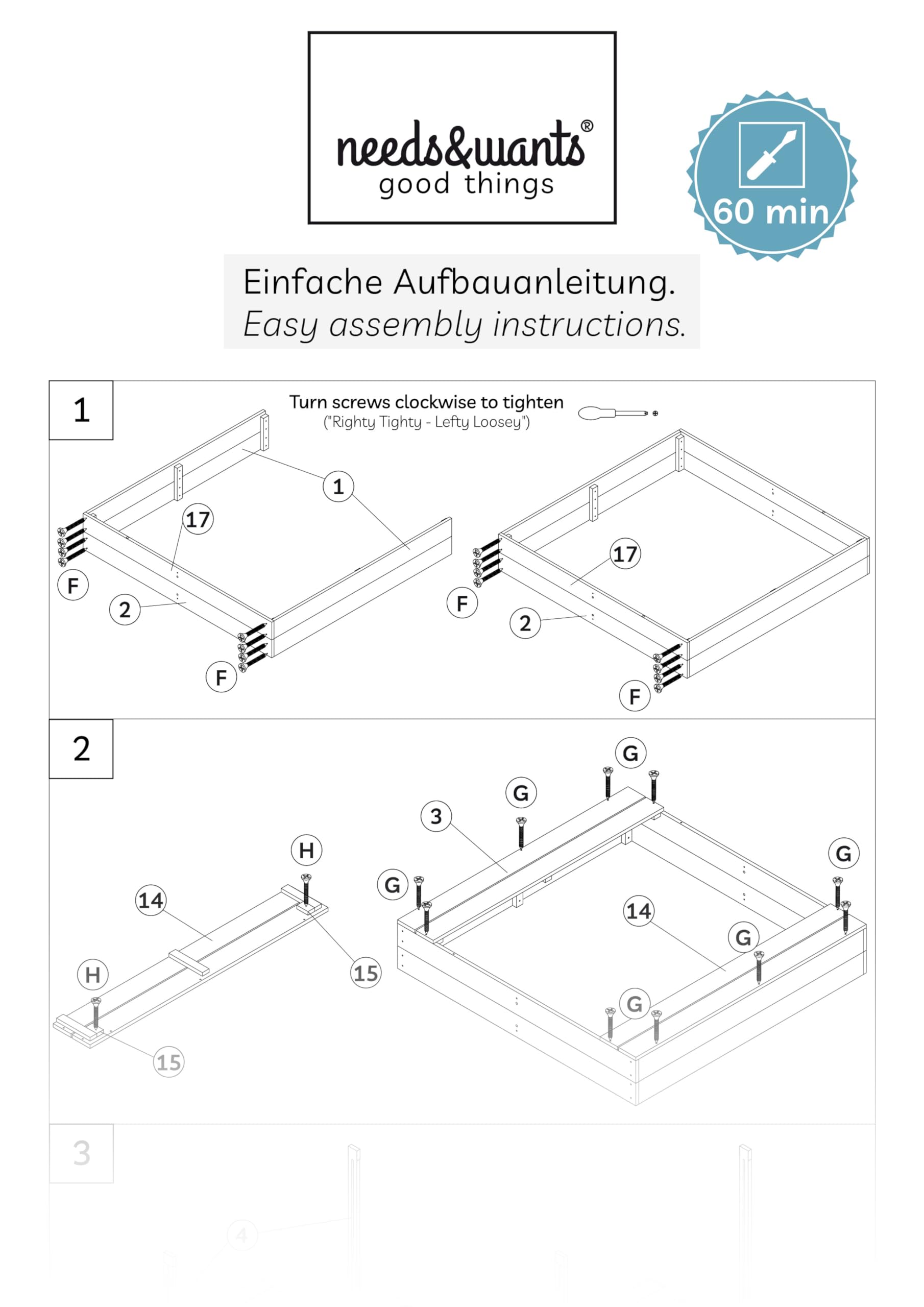 needs&wants® Bac à sable en bois avec table de pique-nique et toit, bancs et couverture, bac à sable pour enfants avec couvercle rabattable, protection UV, bac à sable carré pour jardin et aire de