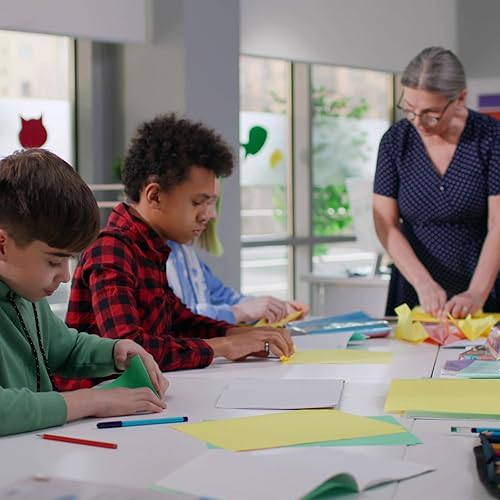 Miniatura 7 de PATIKIL Cortadora de papel, herramienta de plástico portátil A5 con regla lateral para álbumes de recortes, manualidades, papel fotográfico,