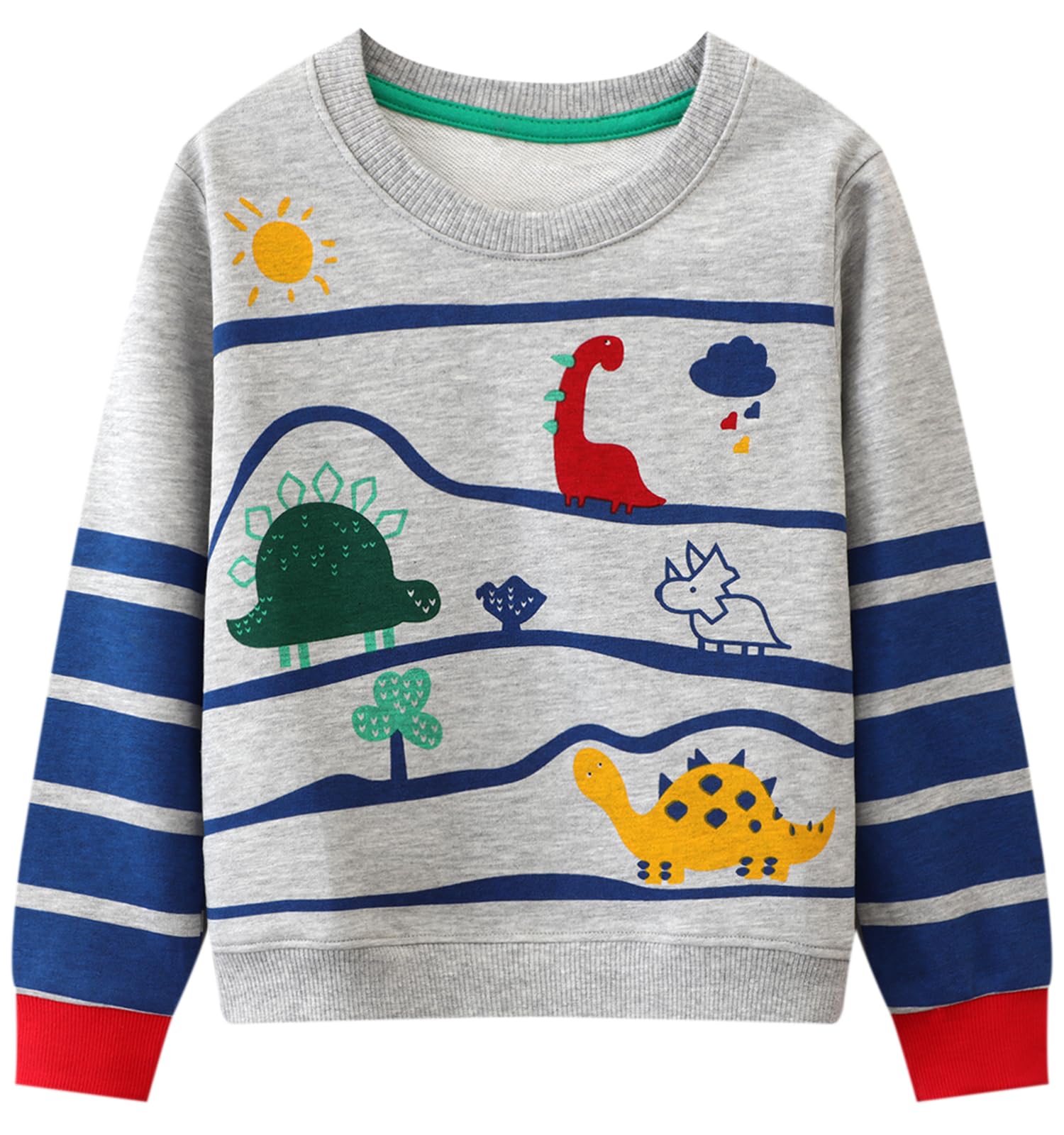 Hongshilian Unisex Kids Cute Cartoon Cotton Sweater Shirt