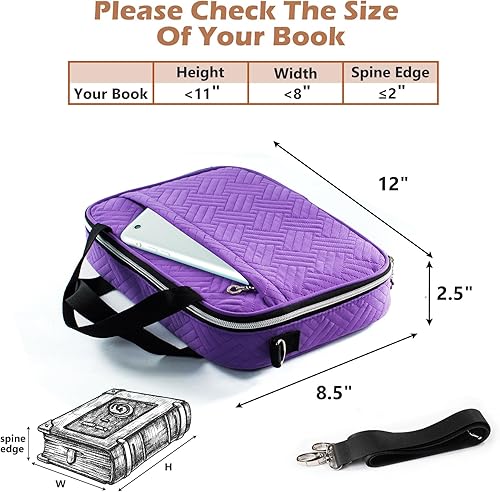 Miniatura 6 de Aplufine Funda para la Biblia para mujeres, fundas para la Biblia, funda de transporte para la Biblia, bolsas y bolsas para mujeres y niñas con