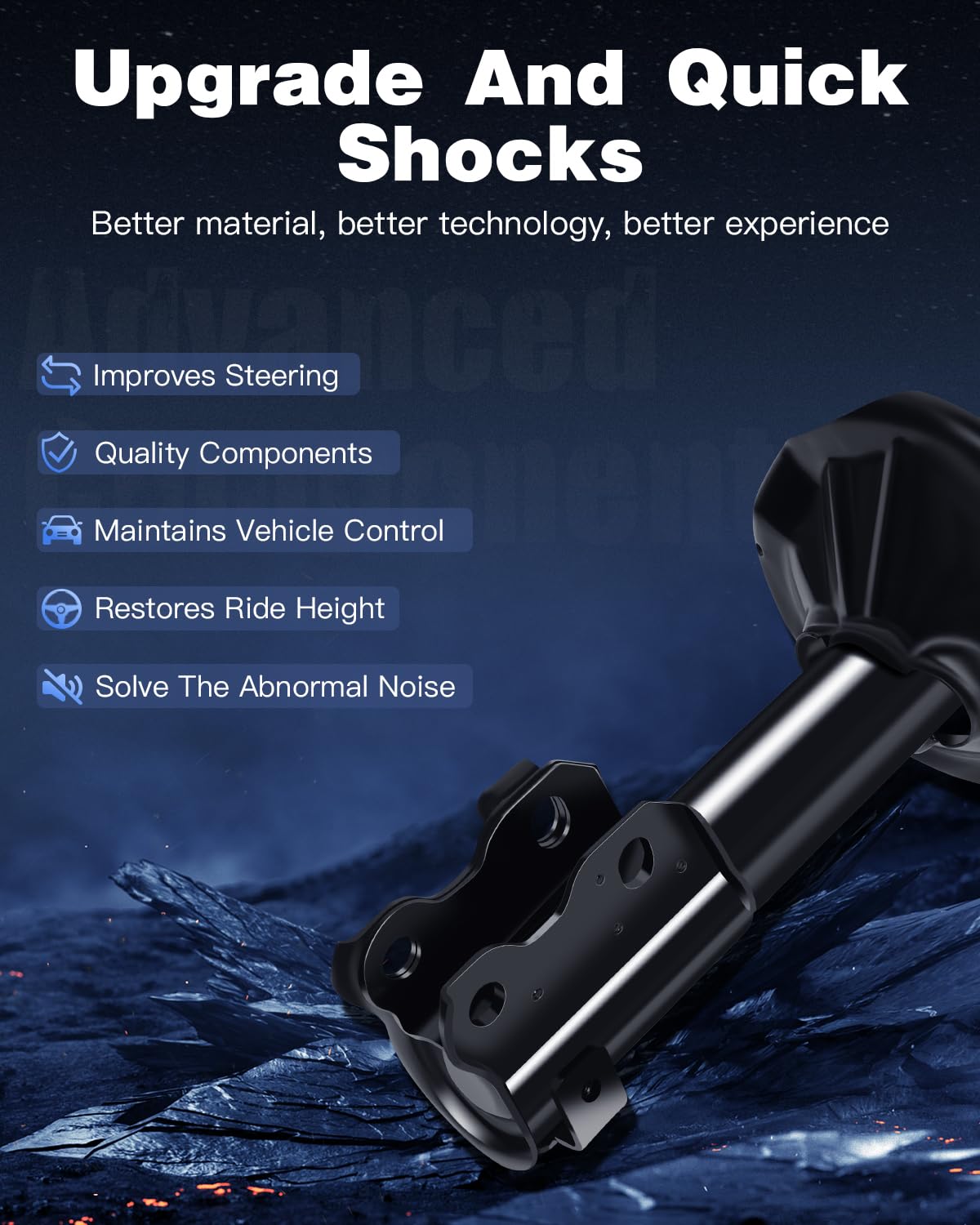 Amazon.com: ECCPP shock Struts shock absorbers for 1995-1998 for