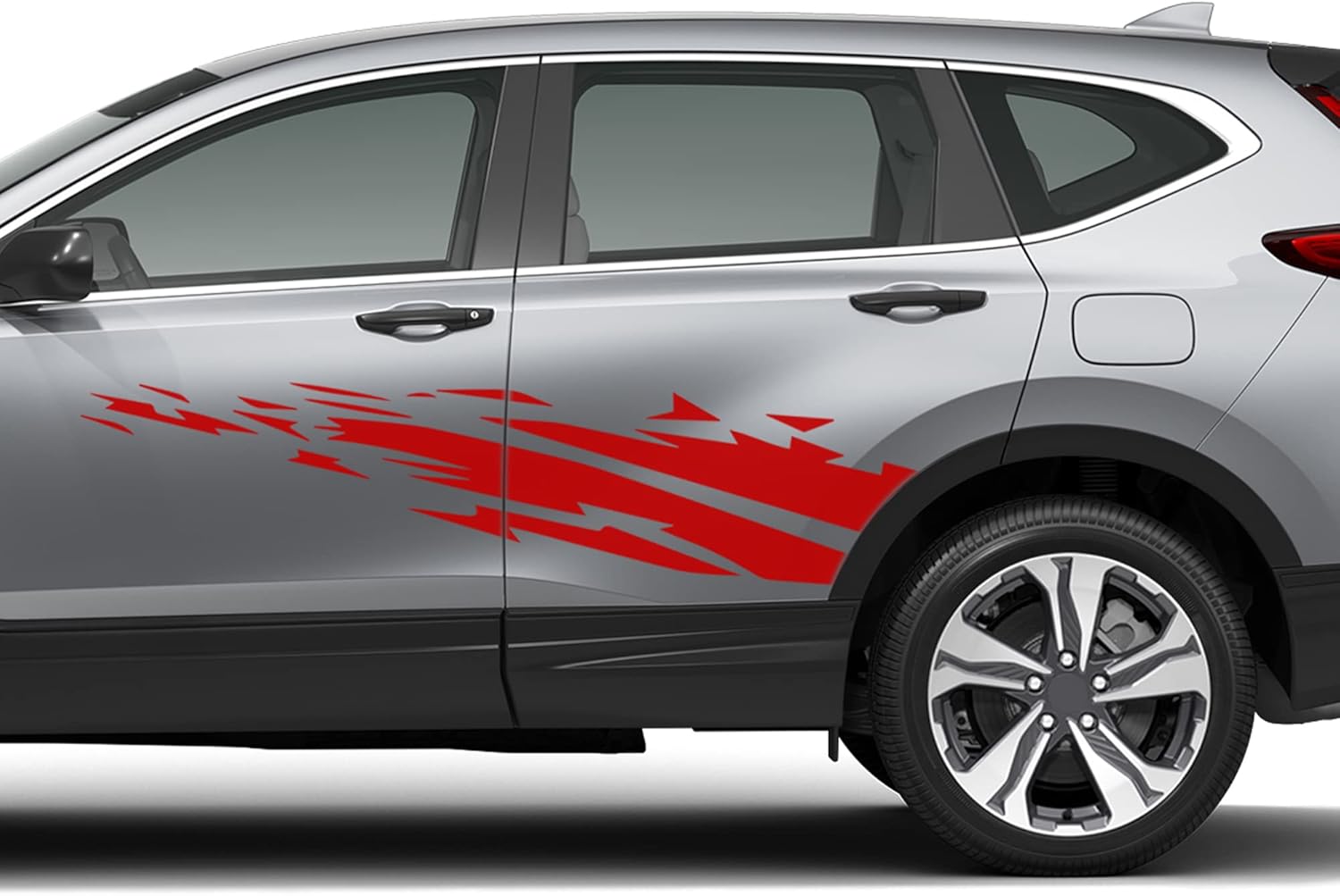 Doors Thunder Graphic Stickers Decals Compatible with Honda CR-V (Red)