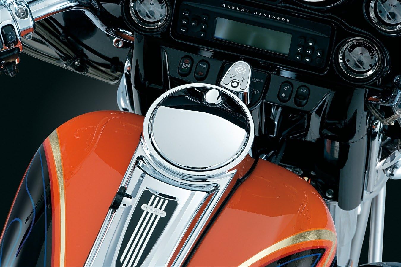 Kuryakyn Push Button Fuel Door Latch 