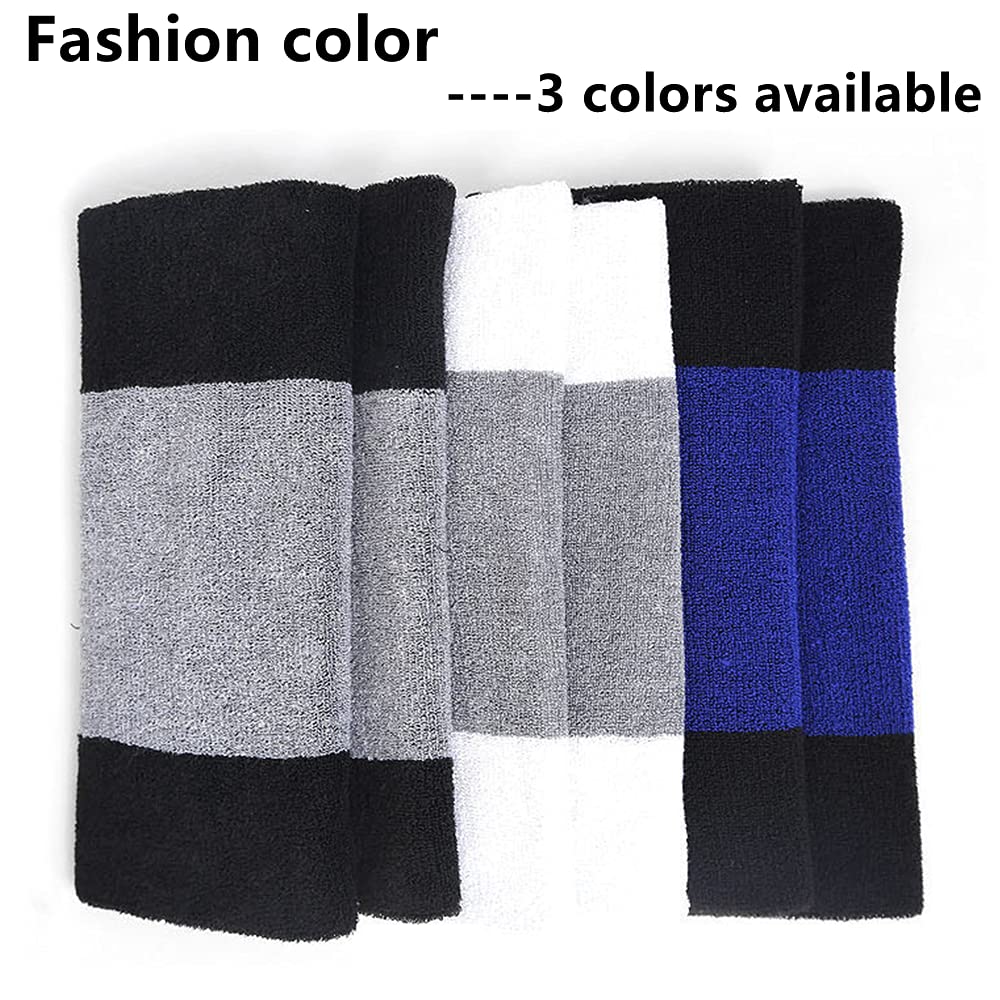 1 paires de genouillères unisexes pour l'hiver - Épais et élastique - Protection de sport pour homme et femme - Pour le cyclisme, la course à pied, la danse (bleu + noir)