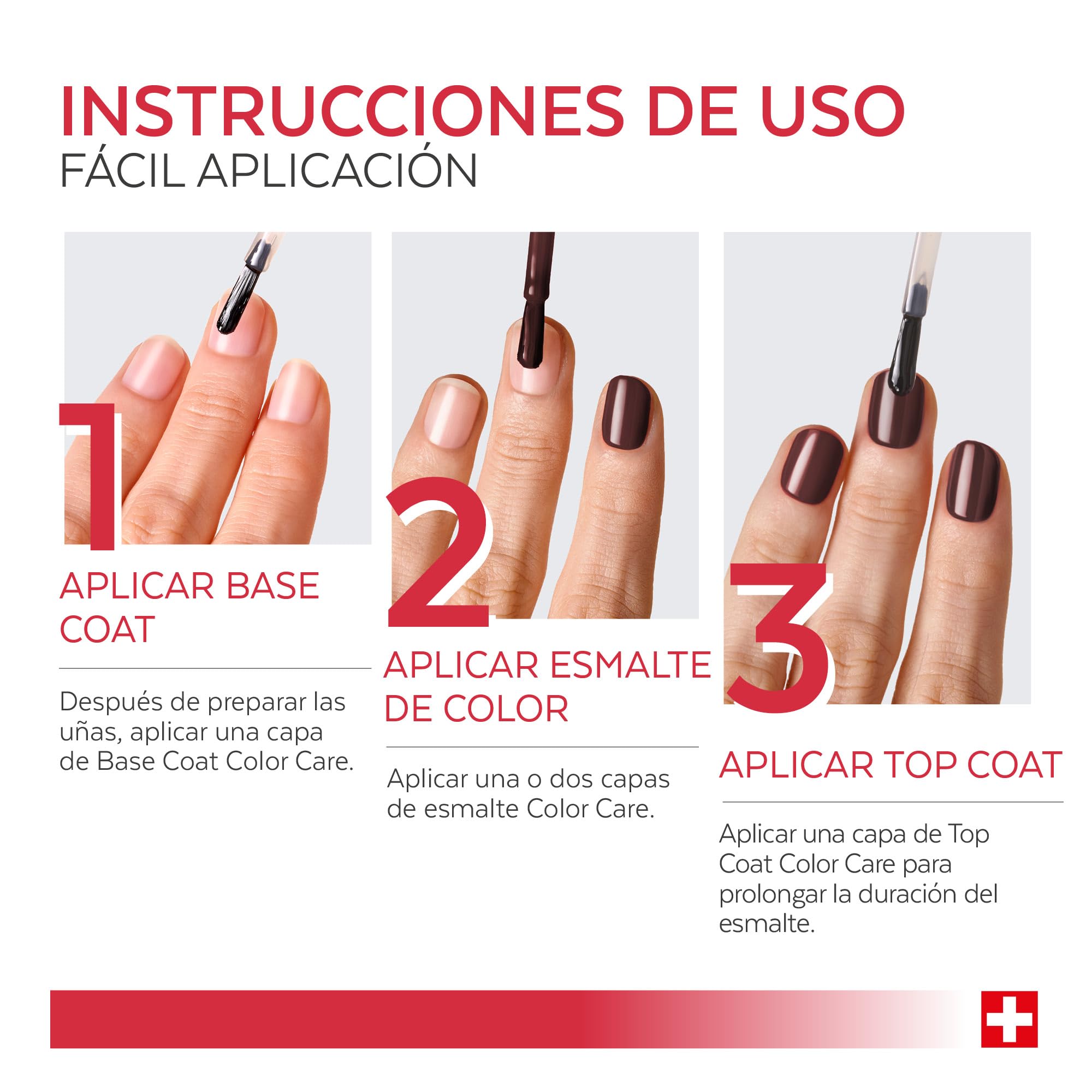 Poderm Esmalte Antimicótico para Uñas - Rojo Negro – 8 ml | Antifúngico con Tea Tree, Silicio y Biotina | Fortalece, Repara y Cubre las Uñas Amarillas y Dañadas | Creado por una Podóloga en Suiza — view 6