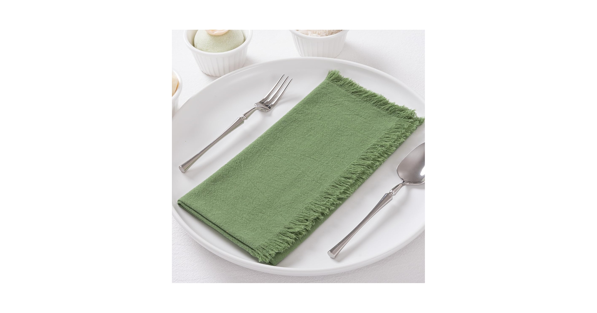 100% Cotton Napkins, Pack Of 6, 42 X 42 Cm, For Wedding, Party