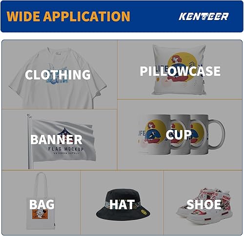 Miniatura 13 de Paquete de 15 vinilos de transferencia de calor HTV – Rollos de vinilo HTV de 12 pulgadas x 5 pies para camisetas, vinilo para planchar para Cricut