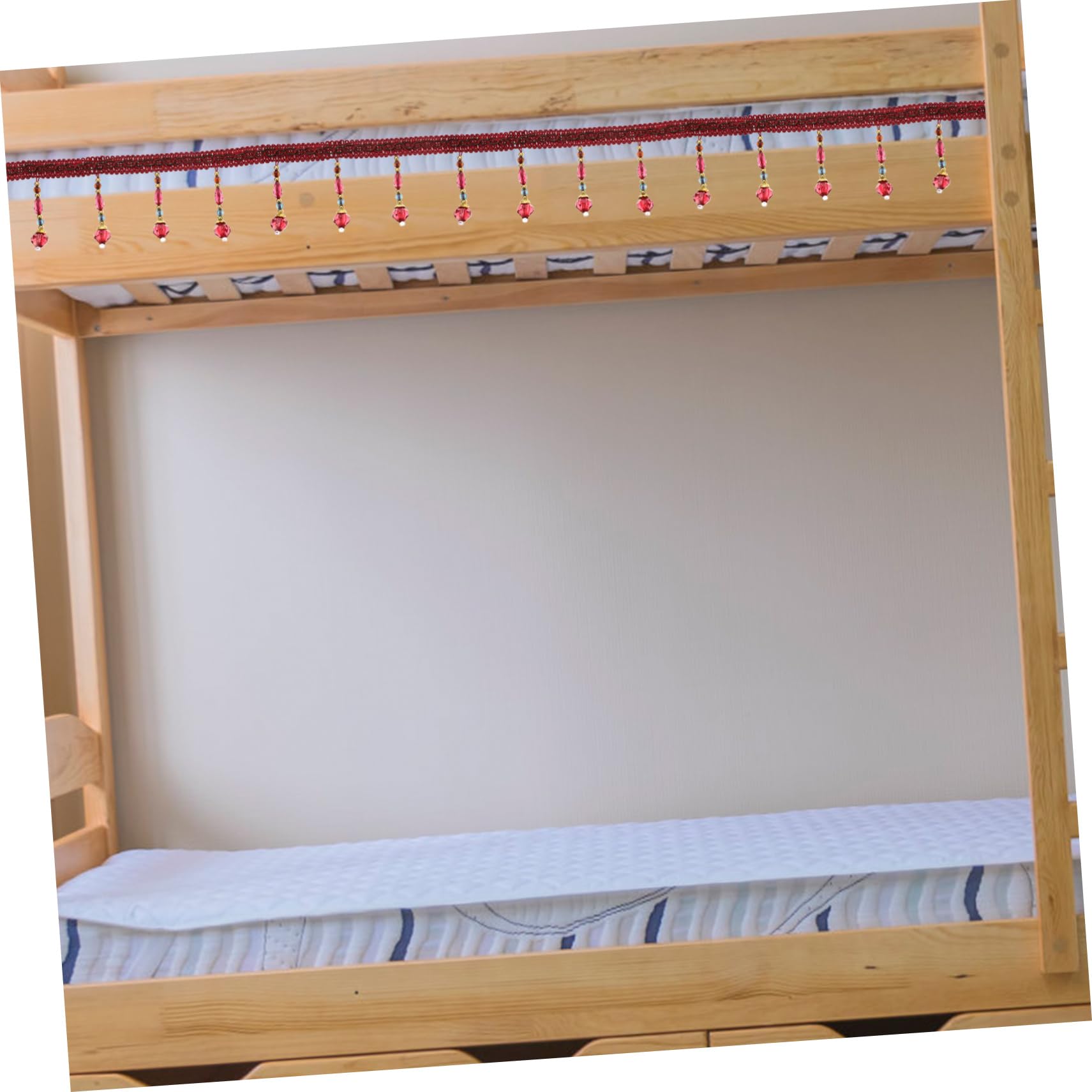 OSALADI Frange à Perles pour Rideaux Accessoire Décoratif pour Rideaux DIY Mètres