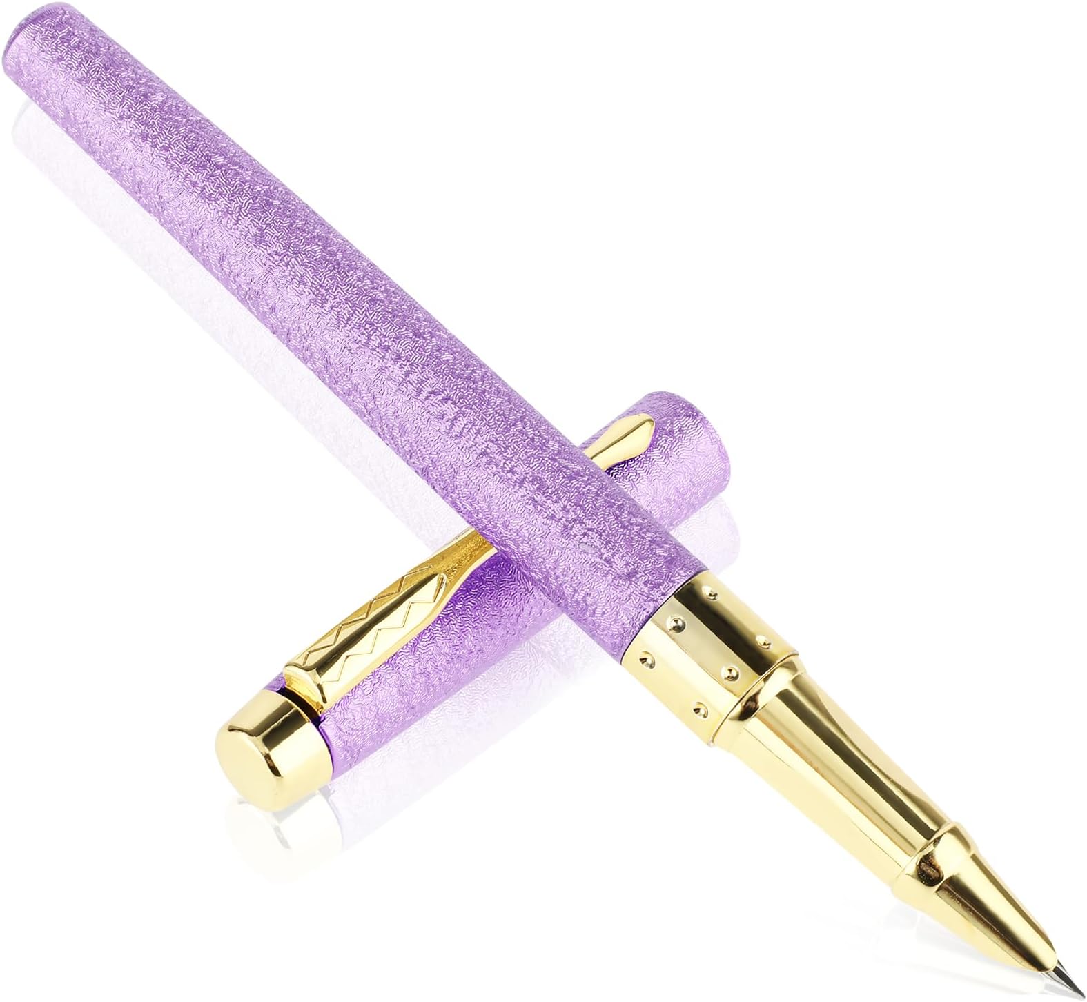 cobee® Frosted Finish Fountain Pen, 0.38mm Extra Fine Point Metal Fountain Pen