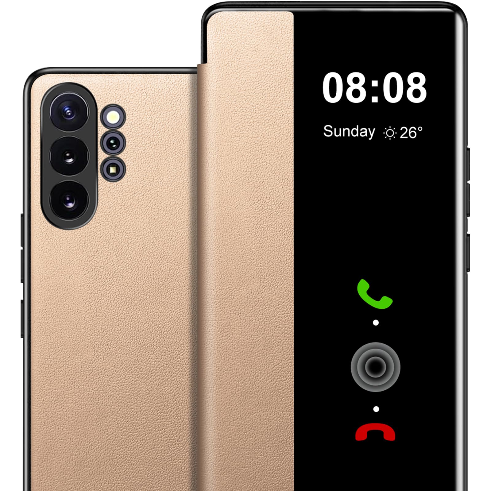 Étui Samsung Note 10 Plus en cuir de qualité supérieure doré - 8