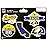 NFL Los Angeles Rams 5-Piece Die-Cut Decal Sheet