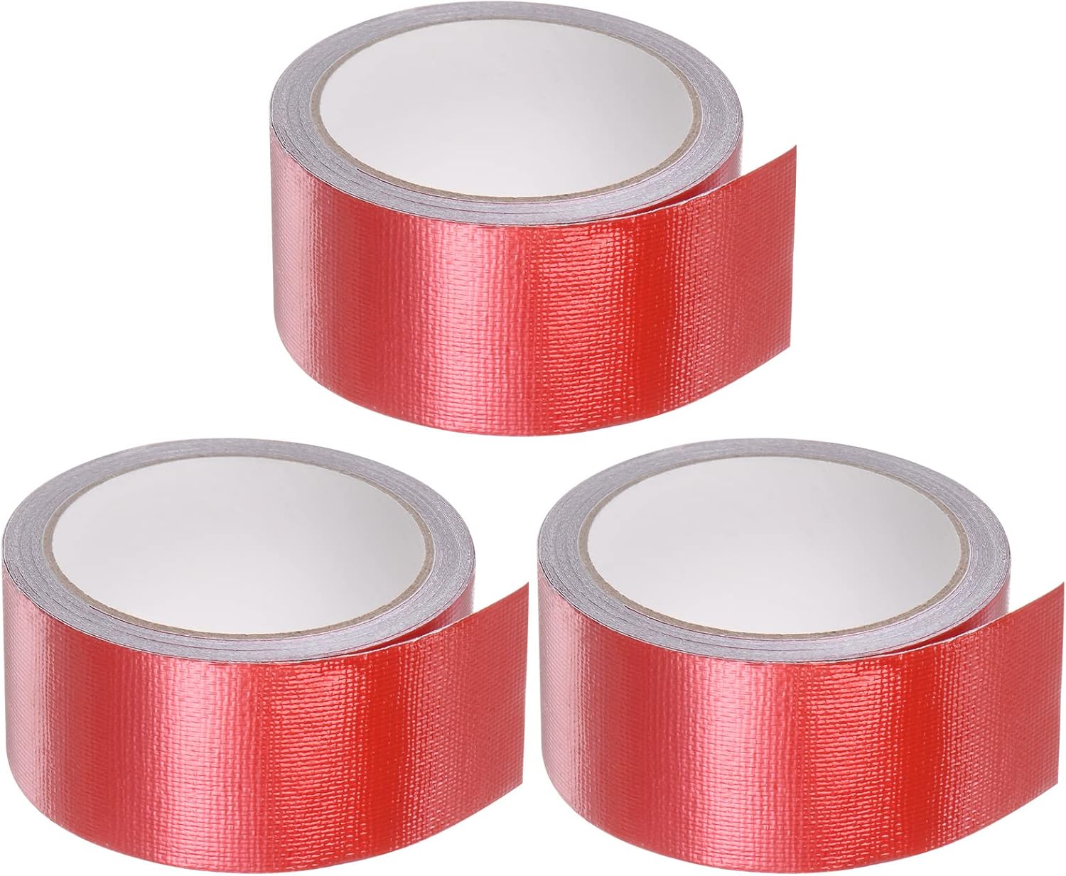 Waterproof Repair Tape for Awning, Multi-Purpose Tarpaulin 3pcs 2" x24.6ft Rip Stop Patch and for Tear Greenhouse, Red