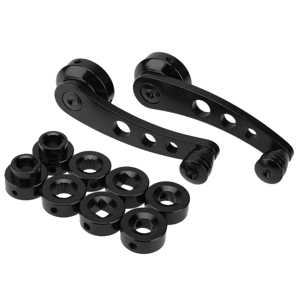 2PCS Universal Car Window Winder Crank Handle Black Left Right Door