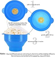 Vista 5 de El Original Korcci Palomitero de Silicona para Microondas, Palomitero para Microondas, Tazón Plegable para Hacer Palomitas en Microondas, No