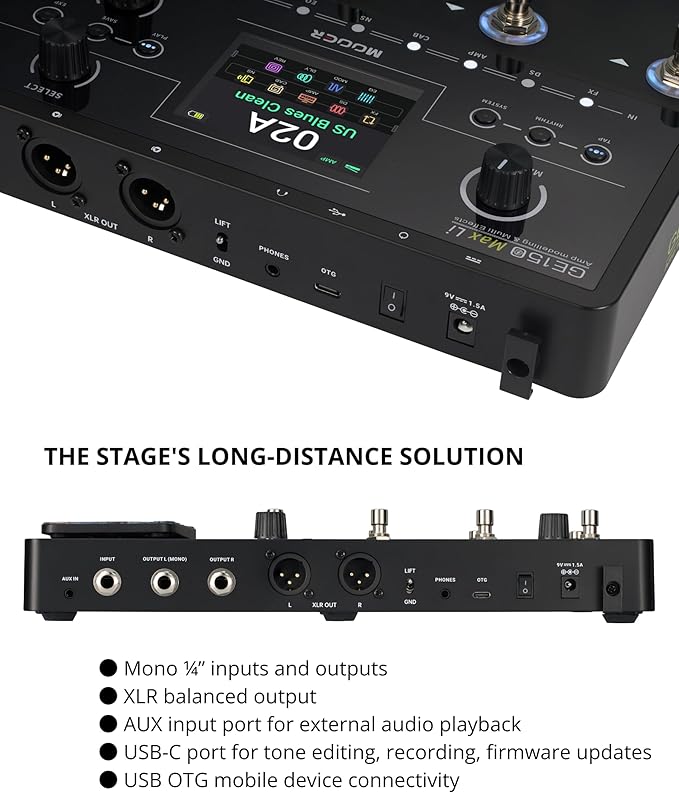 Pedal De Efectos MOOER GE150 Max Li Multiefecto Modelador de miniatura 4