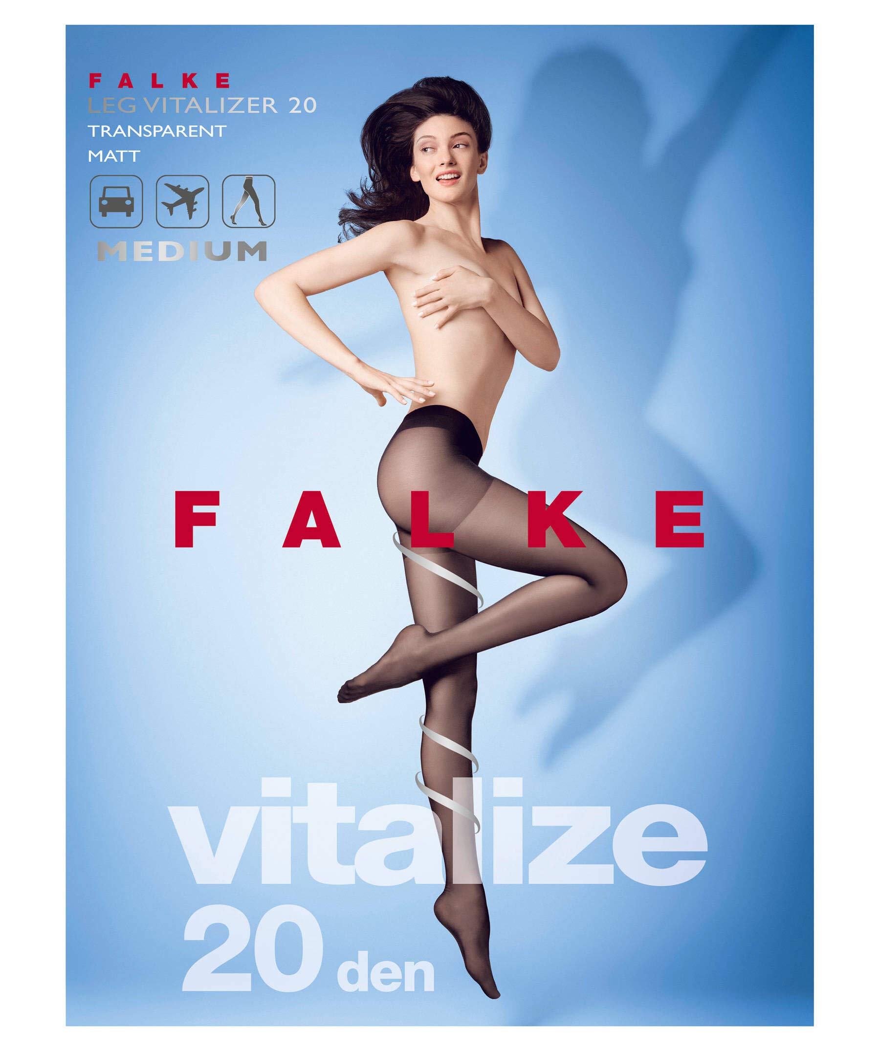 FALKE Rajstopy kompresyjne Kobiety Leg Vitalizer 20 Den (D) W Ti