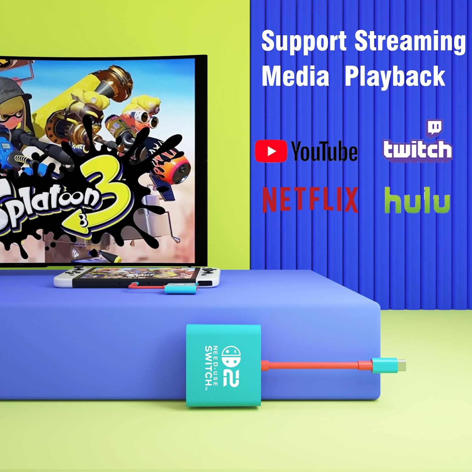 Docking Station for Nintendo Switch 1/2 and Steam Deck, Support TV Dock Mode, Portable TV HDMI Adapter Accessories for Nintendo Switch 1 and OLED and 2, USB C to HDMI 2.0 Adapter - Image 4