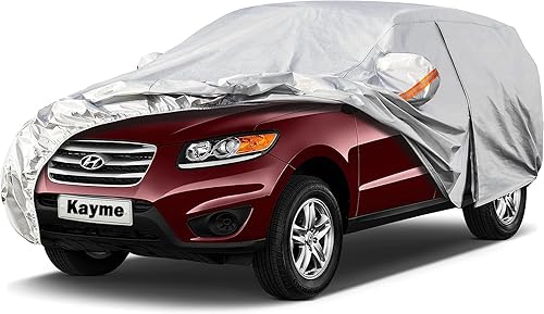 Kayme - Cubierta de 6 capas para vehículo utilitario deportivo, impermeable, apta para todo tipo de clima, protección completa para exteriores