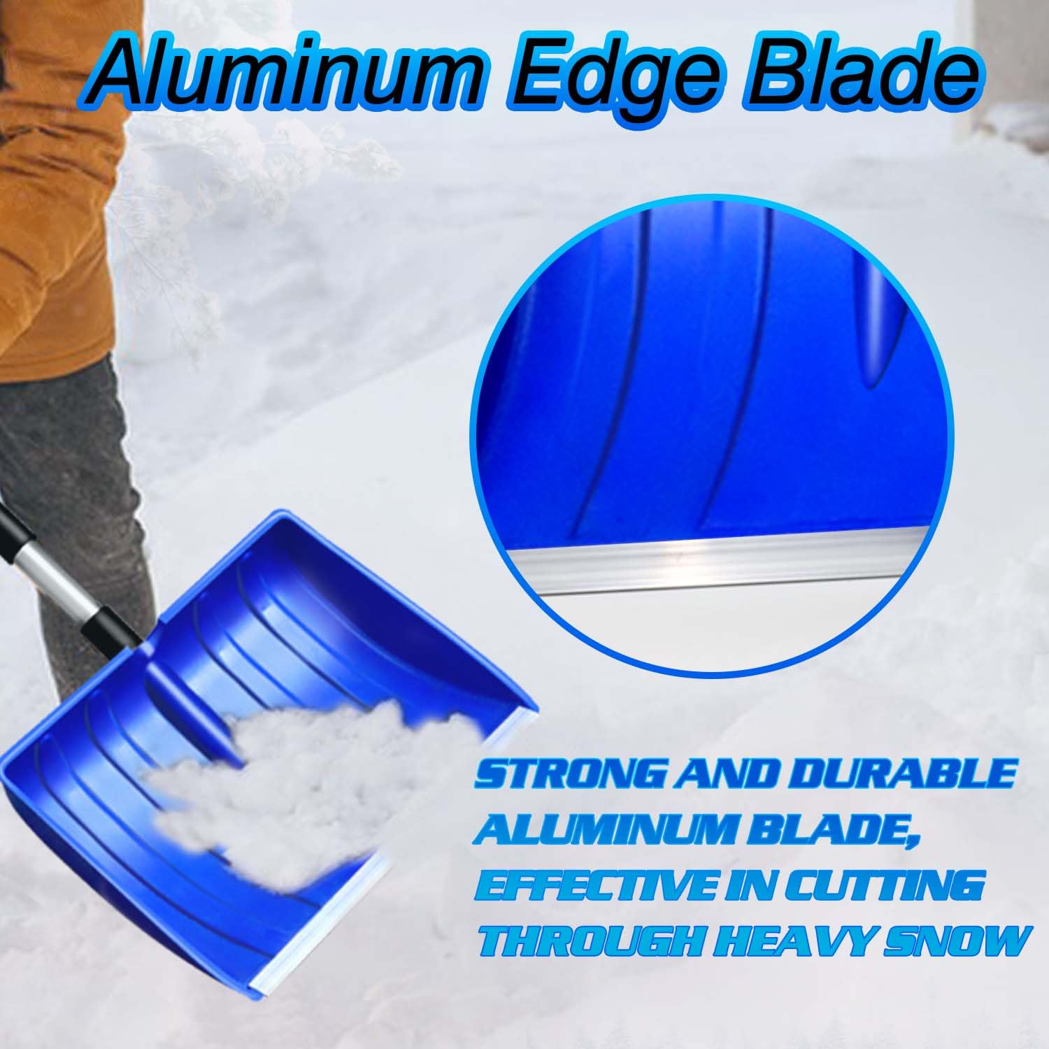 Pala Da Neve Pieghevole In Lega Di Alluminio, Pala Da Neve Telescopica Pala Da Neve Per Uso Esterno Per Auto Campeggio Giardino V7c08 90070258