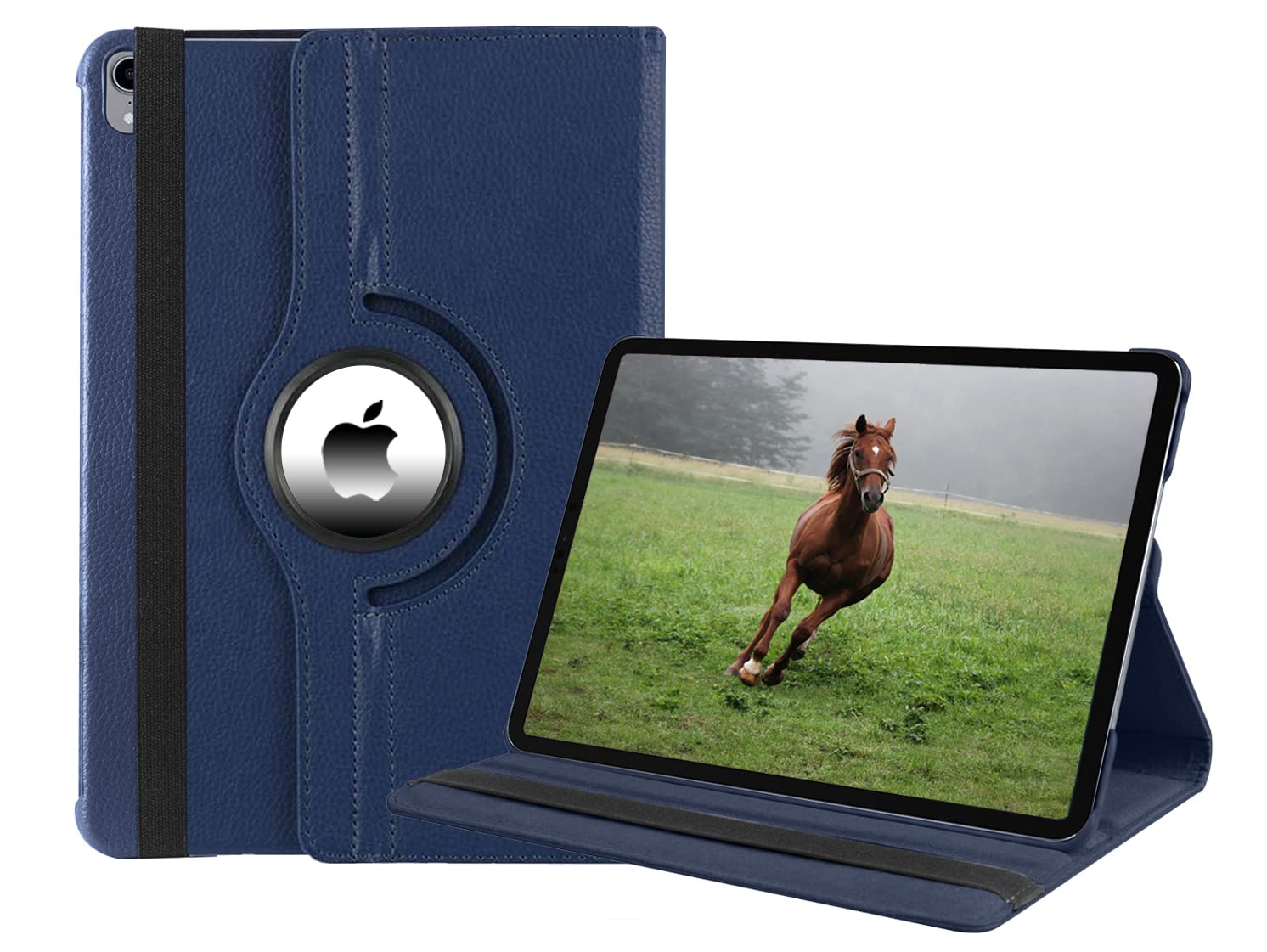 ORRINKART 360 Rotating Cover for iPad Air 5th Generation (M1 Chip) 10.9 inch 2022 Model [A2588/ A2589/ A2591] Hard PC Back Shell PU Leather Flip Cover - Blue (B09Y743N7P) Amazon Price History, Amazon Price Tracker
